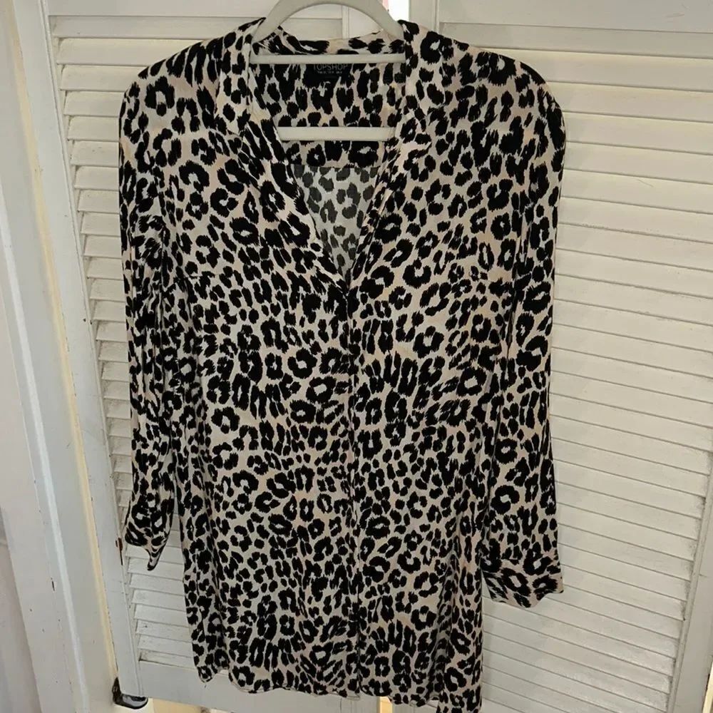 Cheetah 🐆 Button Up Shift Dress. All Seasons. Growl 🐯